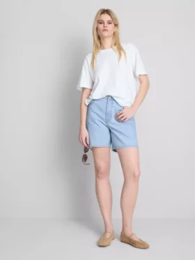 Pantalones Cortos de denim de algodón