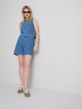 Pantalones Cortos de denim de algodón