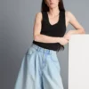 Pantalones Cortos de denim de algodón