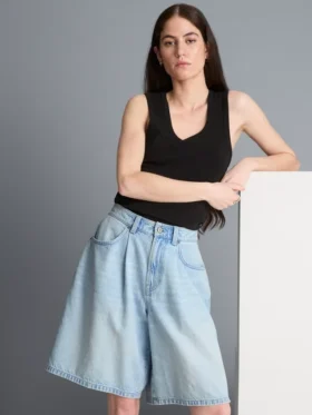 Pantalones Cortos de denim de algodón