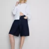Pantalones cortos de denim de algodón