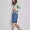 Pantalones cortos de denim de algodón