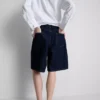 Pantalones cortos de denim de algodón