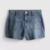 Pantalones cortos de denim de algodón con bolsillos delanteros
