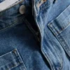 Pantalones cortos de denim de algodón con bolsillos delanteros