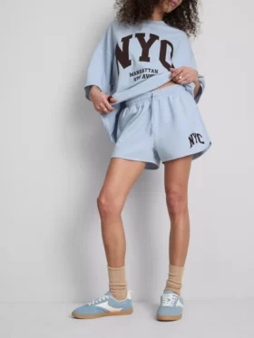 Pantalones Cortos de estilo relajado «NYC» con alto contenido en algodón