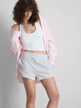 Pantalones Cortos de jersey con detalles de botones, con alto contenido en algodón