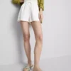 Pantalones cortos de mezcla de algodón con cintura elástica