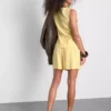 Pantalones cortos de mezcla de algodón con cintura elástica