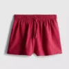 Pantalones cortos de mezcla de algodón con cintura elástica
