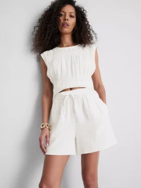 Pantalones Cortos de muselina de algodón