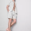 Pantalones cortos de pijama a rayas