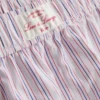 Pantalones cortos de pijama a rayas de algodón estilo «servicio de habitaciones»