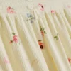 Pantalones cortos de pijama con estampado floral acanalado