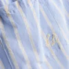 Pantalones cortos de pijama de algodón a rayas, estilo Oxford