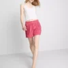 Pantalones cortos de pijama de algodón tejido