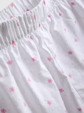 Pantalones cortos de pijama de algodón tejido