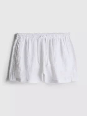 Pantalones cortos de pijama de algodón tejido «Love to Lounge»