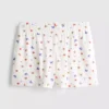 Pantalones cortos de pijama de canalé con estampado de mariposas