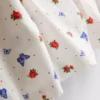 Pantalones cortos de pijama de canalé con estampado de mariposas