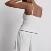 Pantalones cortos de pijama de punto calado