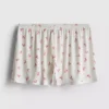 Pantalones cortos de pijama estampados con canalé