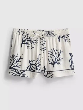 Pantalones cortos de pijama estampados en color coral