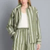 Pantalones Cortos de popelín de algodón a rayas