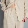 Pantalones Cortos de popelín de algodón a rayas