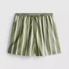 Pantalones Cortos de popelín de algodón a rayas