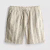 Pantalones cortos de rayas con textura