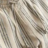 Pantalones cortos de rayas con textura