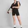 Pantalones Cortos de yoga deportivos de talle alto con sujeción suave