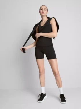 Pantalones Cortos de yoga deportivos de talle alto con sujeción suave