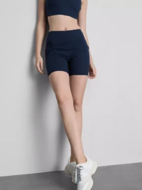 Pantalones Cortos de yoga deportivos de talle medio con sujeción suave
