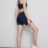 Pantalones Cortos de yoga deportivos de talle medio con sujeción suave