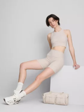 Pantalones Cortos deportivos acanalados sin costuras