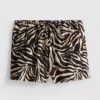 Pantalones Cortos estampados con textura arrugada