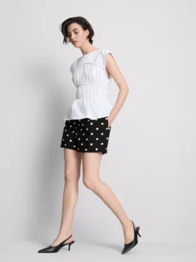 Pantalones Cortos estampados de cintura alta
