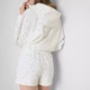 Pantalones cortos holgados con estampado floral, con alto contenido en algodón