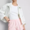 Pantalones cortos holgados de algodón con cordón