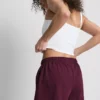 Pantalones cortos holgados de algodón con cordón
