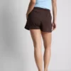 Pantalones cortos holgados de algodón con cordón