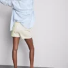 Pantalones cortos holgados de algodón con cordón