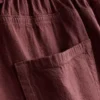 Pantalones cortos informales de algodón con cordón y abalorios