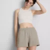 Pantalones cortos informales de corte holgado con alto contenido en algodón