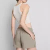 Pantalones cortos informales de corte holgado con alto contenido en algodón