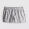 Pantalones Cortos Oxford de cintura alta a rayas