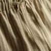 Pantalones Cortos Oxford de cintura alta a rayas