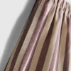 Pantalones Cortos Oxford de cintura alta a rayas